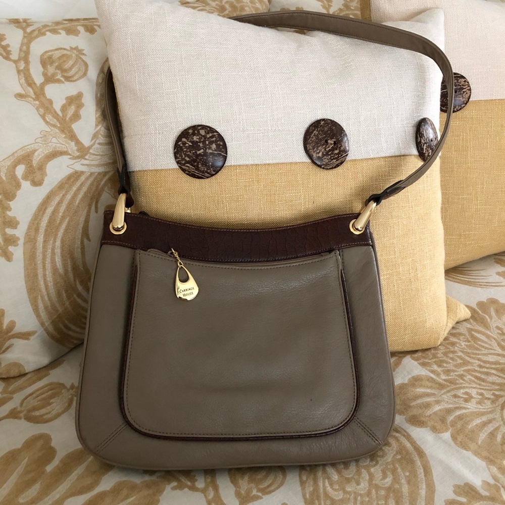 Vintage Carriage House Leather Shoulder Bag